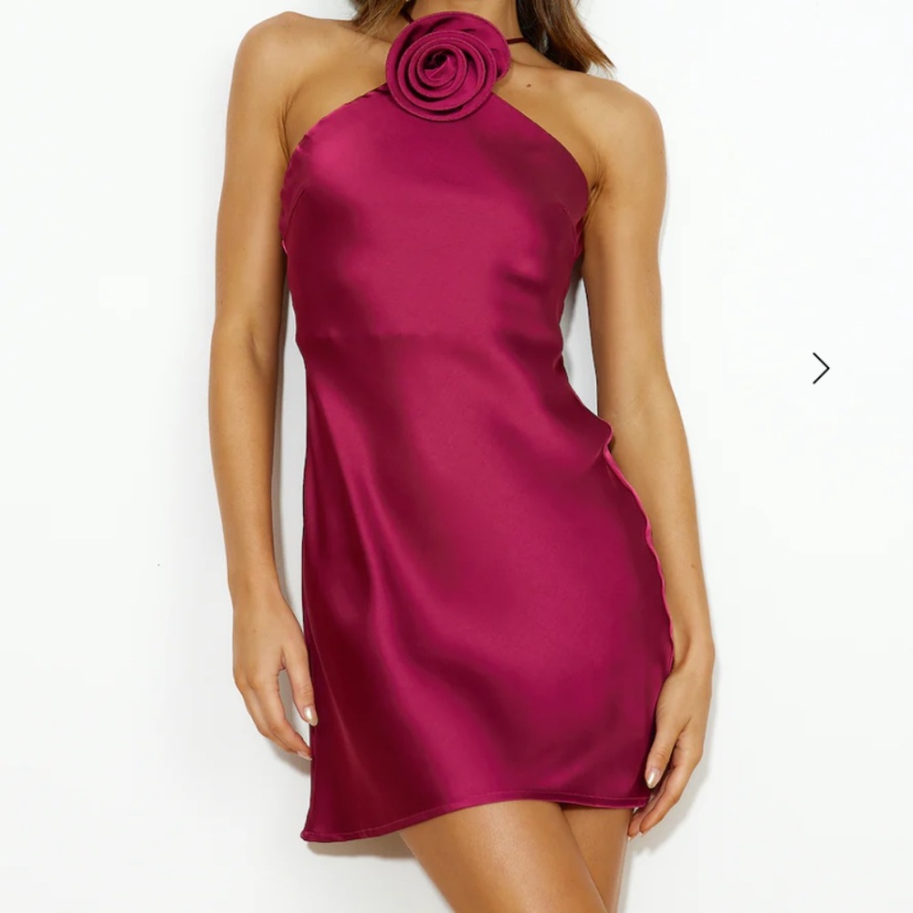 Hello Molly Cocktail Events Satin Mini Dress
